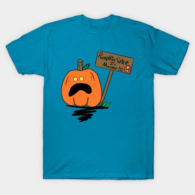 Pumpkin Protester T-Shirt by NicoleDrawsBadly